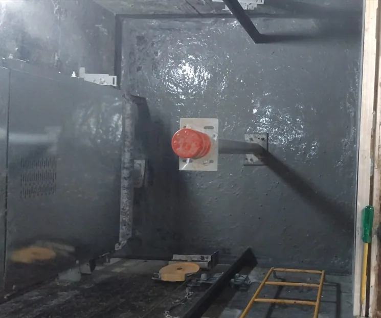 Lift-pit leakage repair using injection followed by waterproof coating